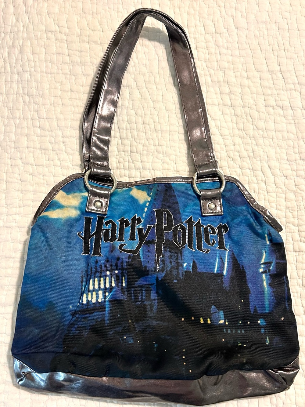 Harry Potter Blue Printed Shoulder Bag